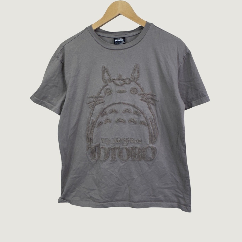 Our Universe My Neighbor Totoro T-Shirt S Grey Embroidered Ghibli Animecore